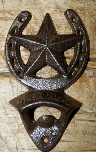 Cast iron horseshoe star - horseshoe,